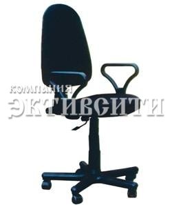 Кресло "Престиж" с подлокотниками(заменитель кожи)