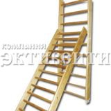 Лестница деревянная с зацепами